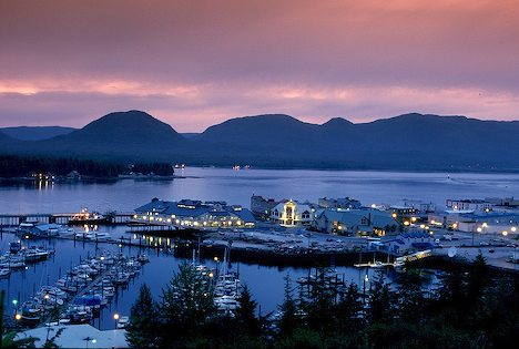 Anochecer en Ketchikan (Alaska) ALASKA KETCHIKAN CRUCEROS CRUISES